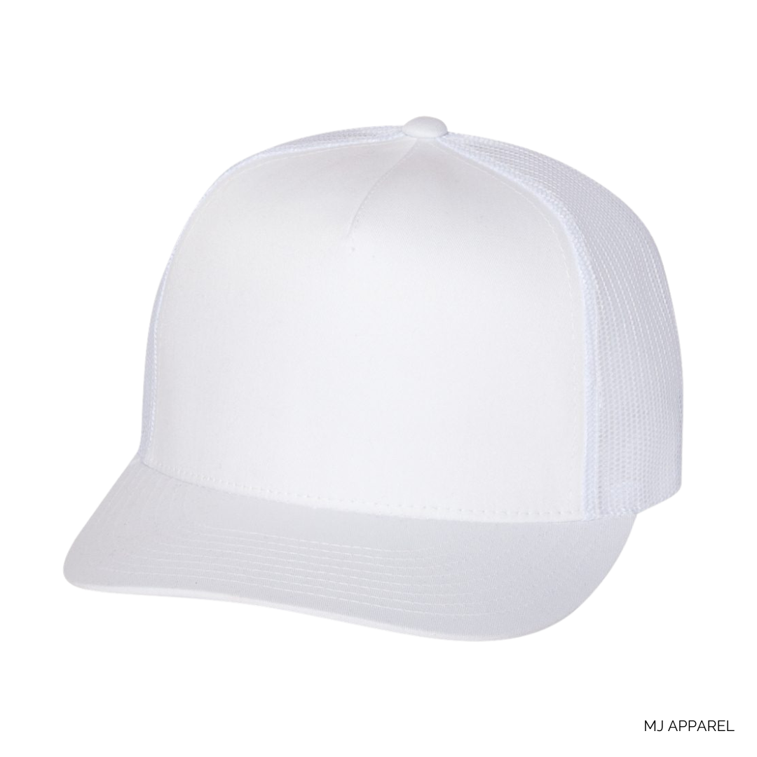 MJ Apparel Custom Embroidered Trucker Hats. Based out of Northampton, MA